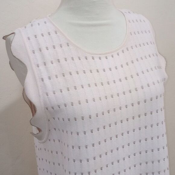 Ted Baker London RELIOA Flippy Metallic Jacquard Pink Dress Size 12 / 14 USA - 5 - Picture 8 of 16